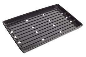 Plastik Tray schwarz 51 x 31 x 4 cm mit Loch